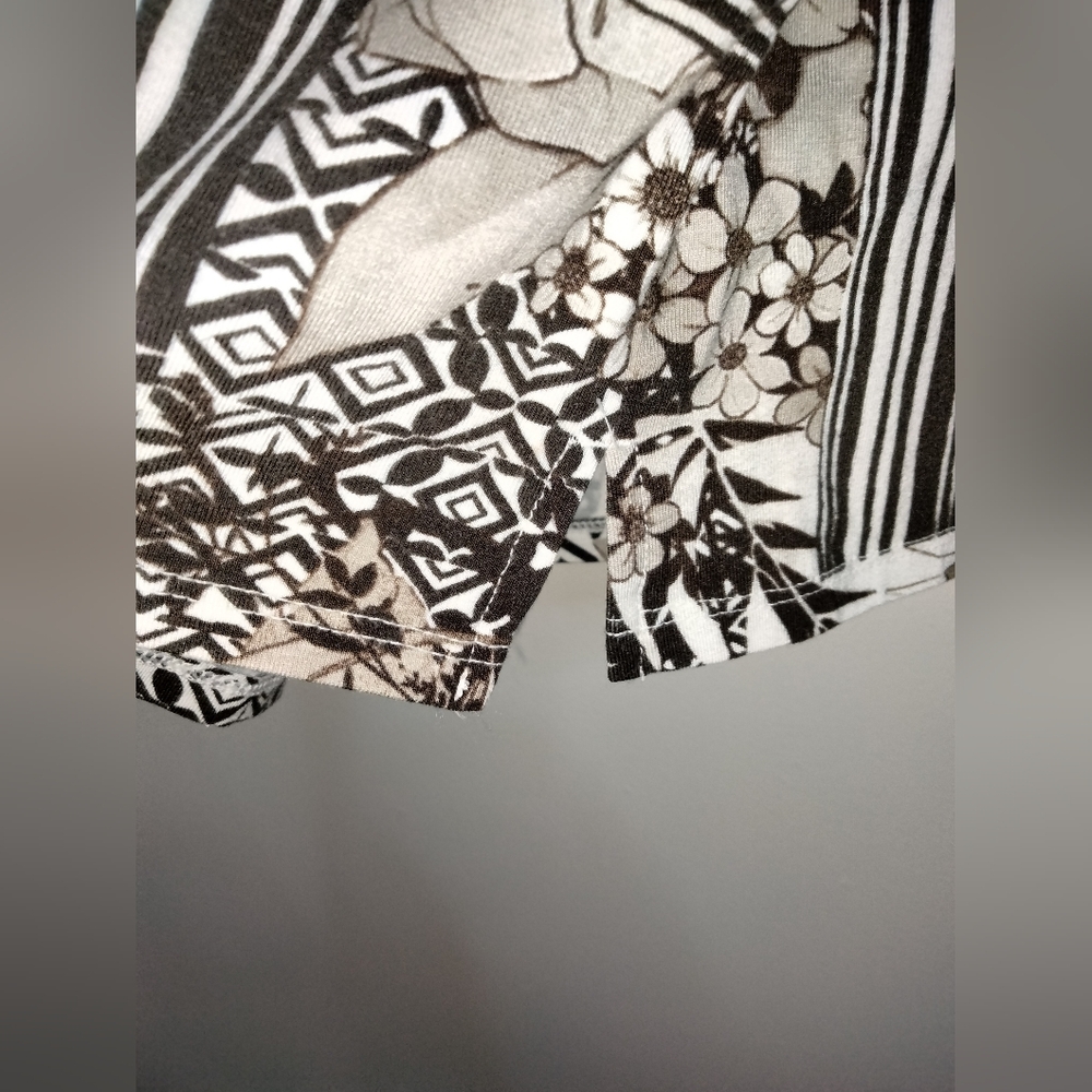 Chico's (Size 1/M/8) Multicolor Patchwork Stretch… - image 4